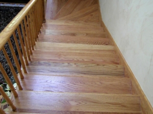 Light Red Oak Stairs