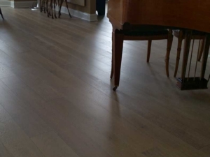 Wide Plank White Oak Stained Wood Flooring