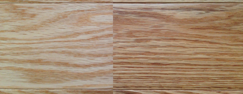 composite image of southern and northern red oak contrasting grain density. Factory in Canada allows Mr. Floor to control quality from the forest to your floor.