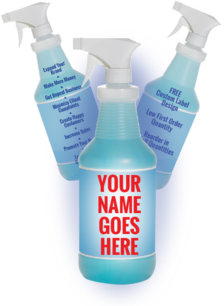 Custom Label Design on your choice of cleaner